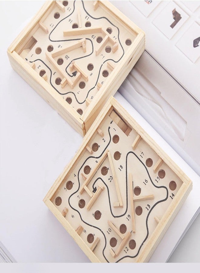 UPBEAT Classic Wooden Labyrinth Game with Arrow Mark I Challenging Maze Puzzle for Kids and Adults I Hand-Eye Coordination I Focus I Wooden Labyrinth Game I Wooden Brain Teaser I Gift I Birthday - Image 4